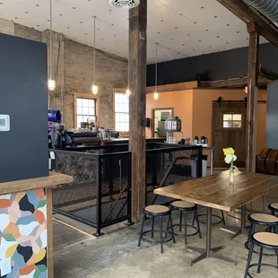 Inside the coffeeshop
