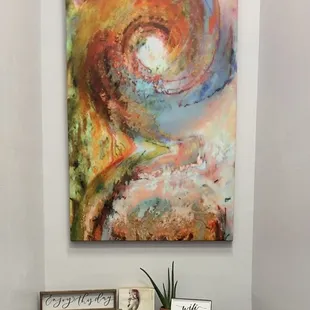 a painting of a spiral