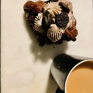 Cookies and cream croissant