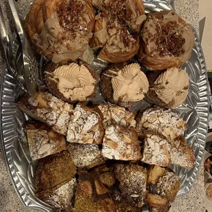 Christmas morning pastry platter - all from Reverie and delicious!