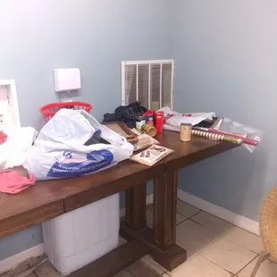 Laundry room, looked this way for two months.