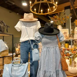 Wardrobe staples: chambray dresses and a great pair of denim! KUT denim available at all locations.