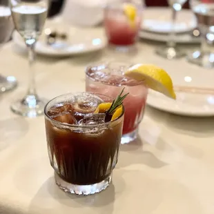 a close up of a drink on a table