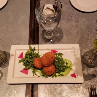 arancini ($12) - 4 risotto balls, very good