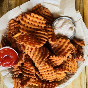 Sweet potato waffle fries