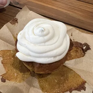 Pumpkin cream cheese muffin was delicious!