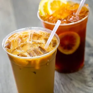 Milk Tea and Plantation Iced Tea