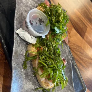 Spicy cream cheese toast