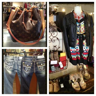 Designer resale clothing and accessories.