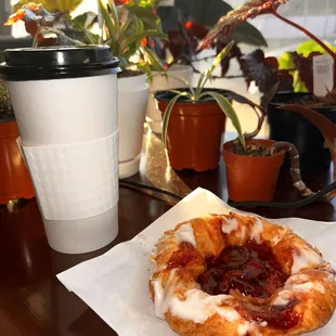 Cherry Danish &amp; 20oz Dirty Chai $14