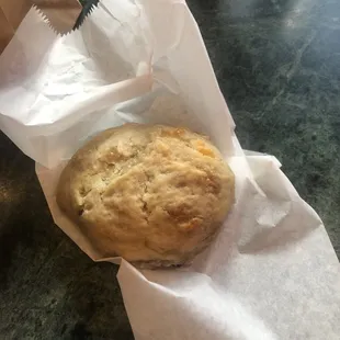 Cheddar green chile scone