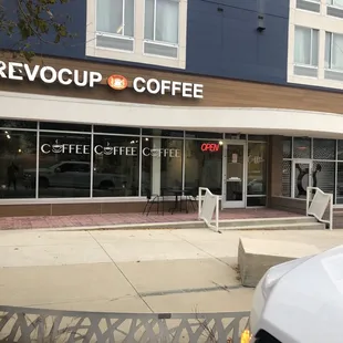 Exterior entry (terrible parking options)