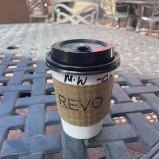 Nice patio area in the morning! Partially shaded.