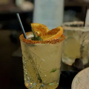 Al Pastor Margarita (1 of the 2 mezcal drink on their menu)