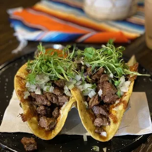 Rib eye tacos