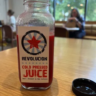 Cold pressed beet juice