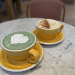 ACA Blue and Turmeric Latte