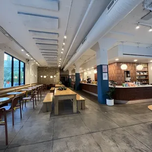 the interior of a coffee shop