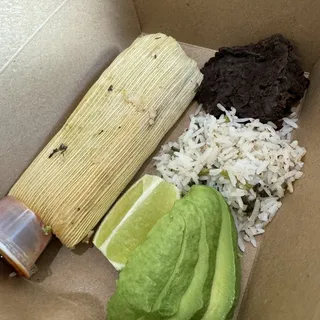 Spinach Onion Tamale