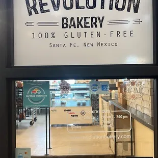 Sign outside of store