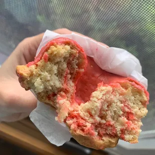 Raspberry glazed donuts (*wipes drool from chin* :)