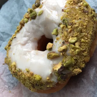 Orange Pistachio Yeast Doughnut