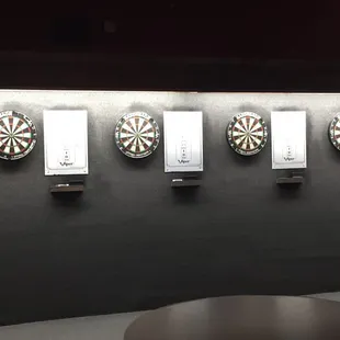 A few of their 18 well lit well spaced dartboards.
