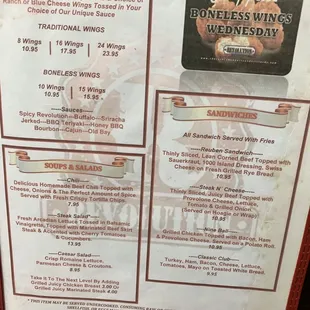 Menu page 2 of 4