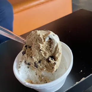 Vegan ice cream coffee oreos/ toasted coconut homemade.Delicious!!!!!