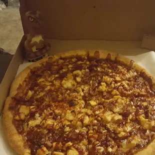 Bob the Raptor Says &quot;BBQ Pizza Prey is  Amazing.&quot;