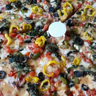 XL deluxe veggie pizza