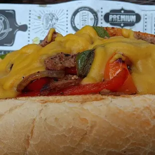 Vegan Philly cheese steak