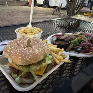 Big Mac Burger (special) 12 oz. Mac N Cheeze Carnitas Taco Al Pastor Taco Carne Asada Taco Barbacoa taco