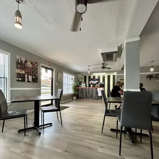 Seating area and view of ordering counter