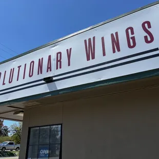 the front of the building