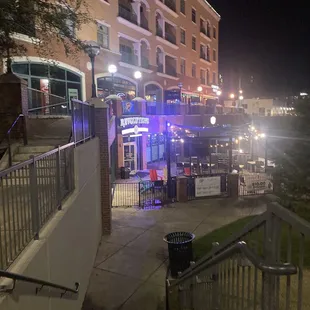 outside