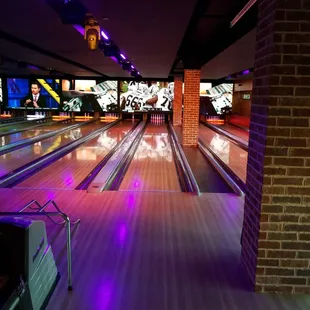 a bowling alley