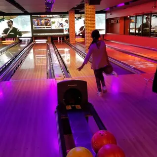 a bowling alley