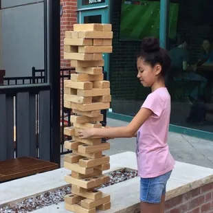 Outdoor Jenga.