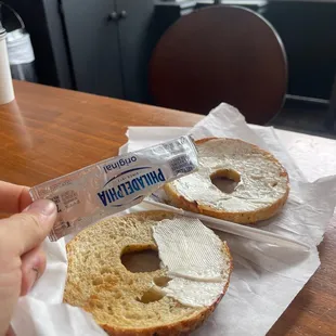 Don&apos;t order the bagel with cream cheese.