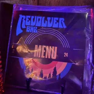 Menu on the tables to look like vinyl