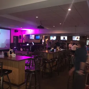 Kereoke about to start.