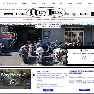 Motorcycle Repair and General maintenance - www.revtekhawaii.com #1 headquarter for after market parts and custom modification.