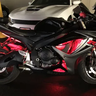 The also illegal to ride with...Red