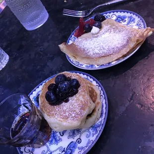 Blueberry Crepes