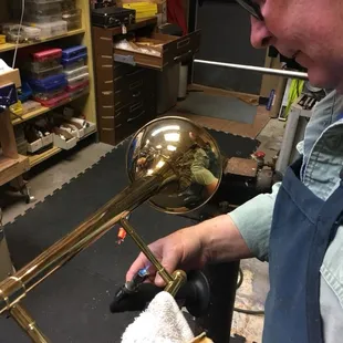 We have our own in-house instrument repair shop.