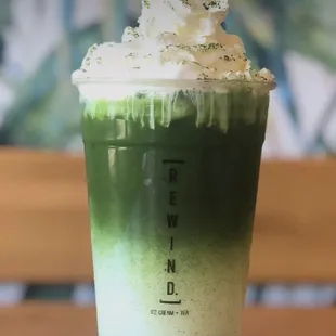 Matcha latte in the past