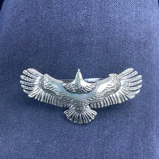 Eagle hair clip for my trip to Jackson Hole!