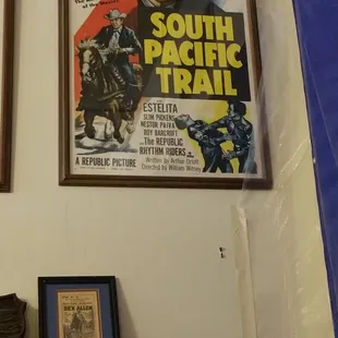 Posters of many famous westerns