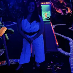 Mini Golf - I loved the idea of this course, but it took me a stroke or two to get it up the ramp. :)
